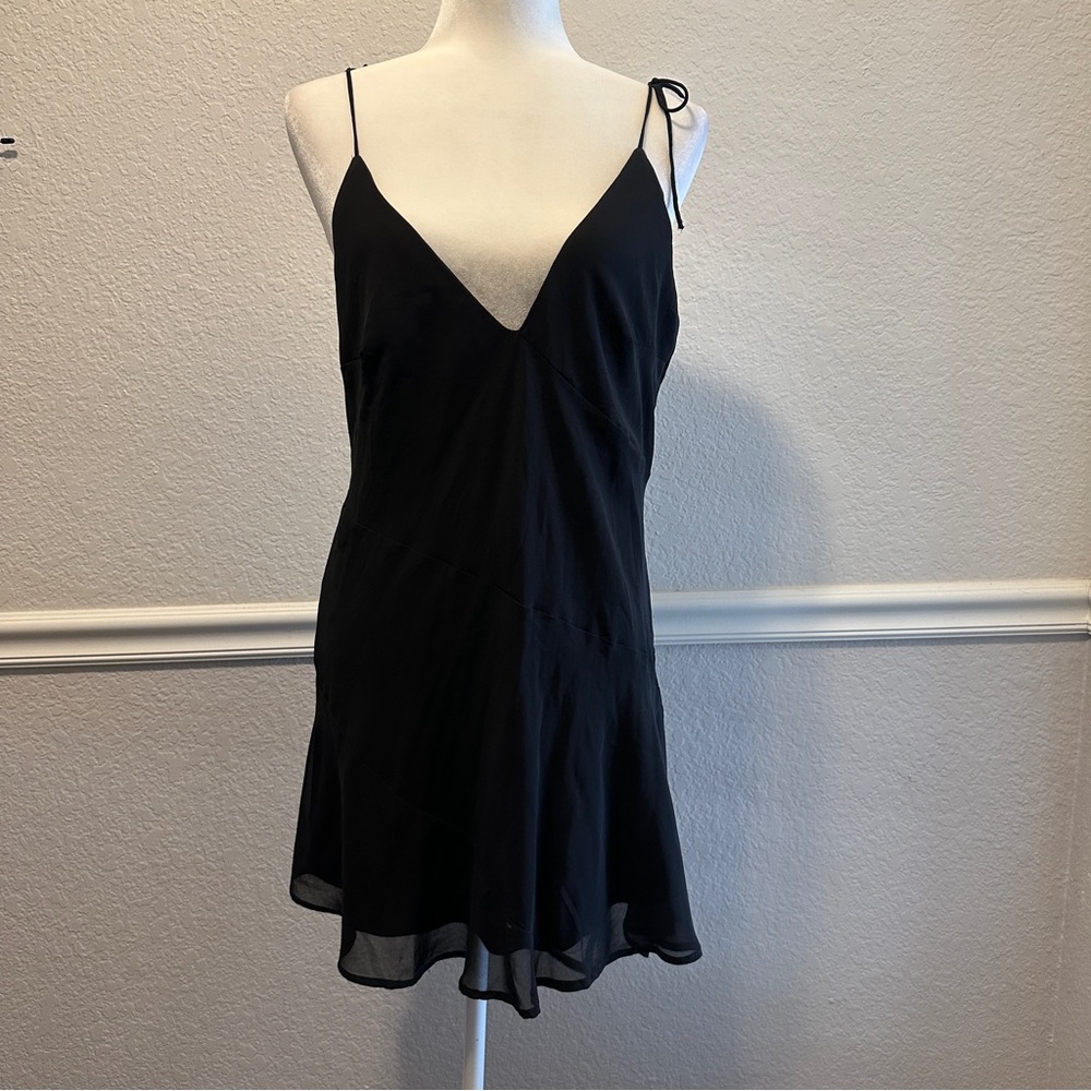 H&M SHEER ASYMMETRIC DRESS Size M
